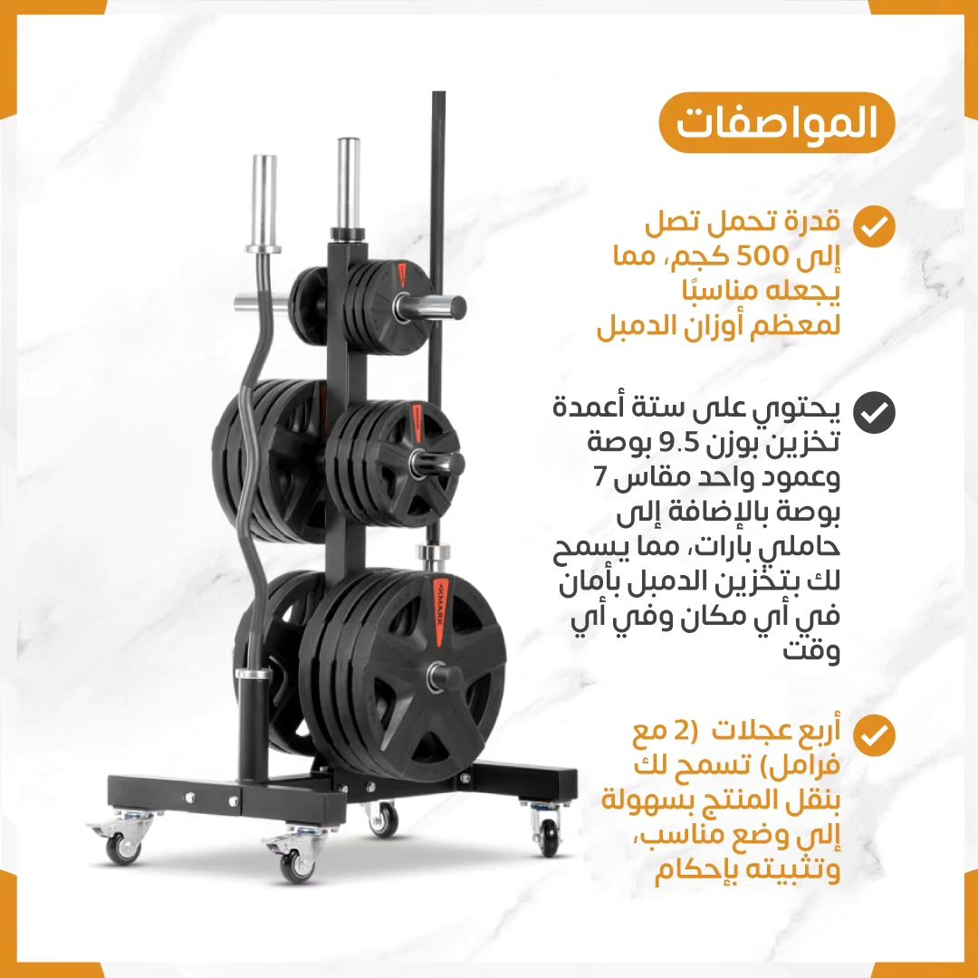 Barbell weights rack